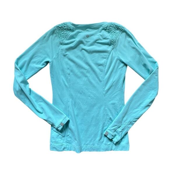LULULEMON Star Runner Long Sleeve Angel Blue Size 6 - Picture 2 of 9